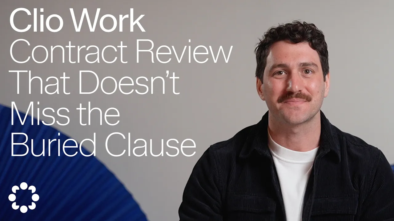 Clio — Clio Work — Contract Analysis Demo (YouTube video ad)