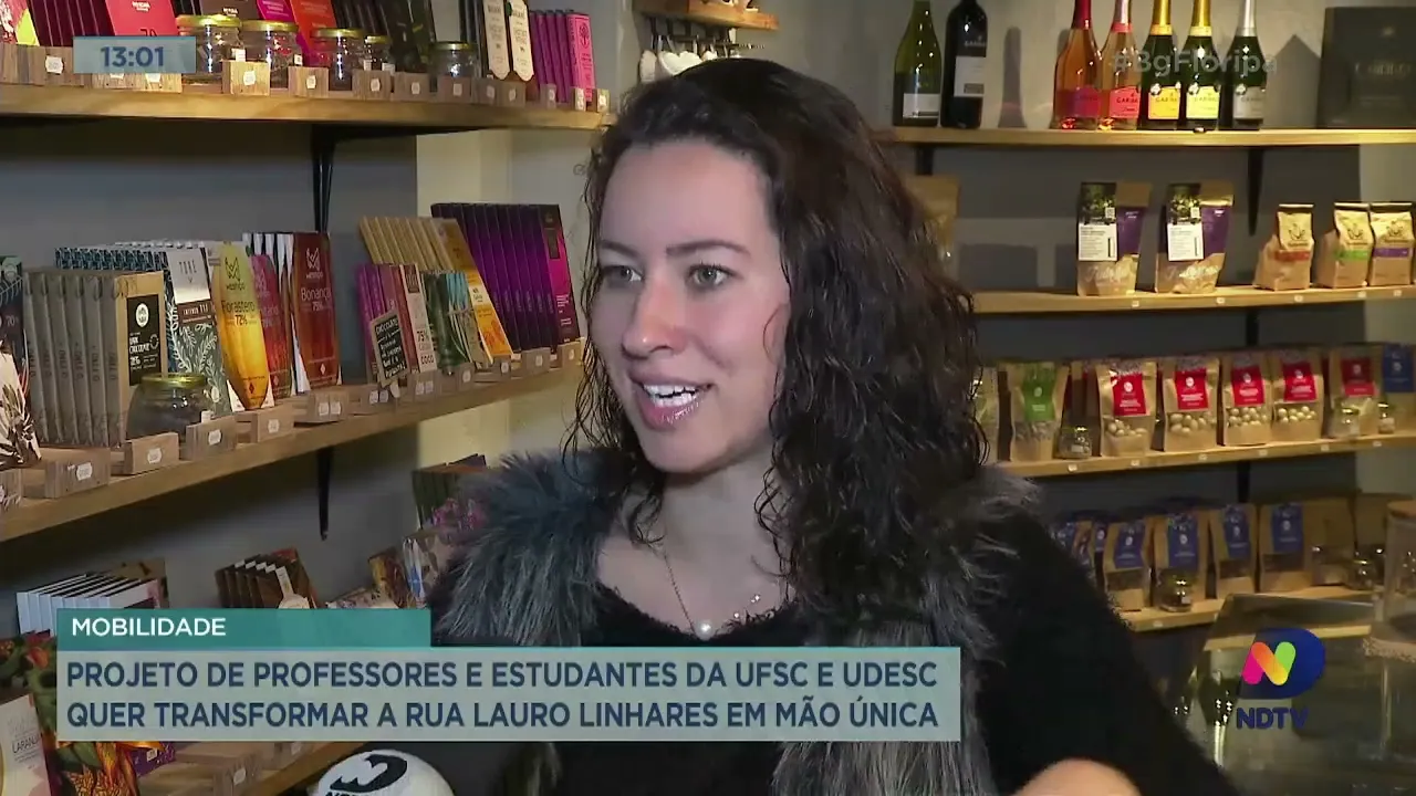 VÍDEO: Projeto quer transformar rua Lauro Linhares em Florianópolis em mão única; confira