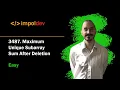 Maximum Unique Subarray Sum After Deletion LeetCode 3487 - Python