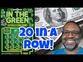 100 in New In The Green Md Lottery Scratch Off Tickets