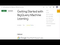 Getting Started with BigQuery Machine Learning GSP247