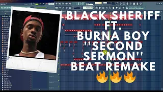 black sherif feat burna boy second sermon remix fl studio remake 