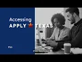 ApplyTexas Login Help for First Time Users