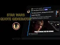 Star Wars Quote Generator Discord Bot Trailer