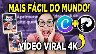 Como Criar o VÍDEO VIRAL ANIMADO mais fácil do mundo COM IA EM 4K
