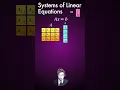What are systems of linear equations