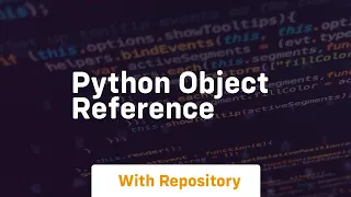 python object reference