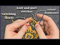 How to knit colourwork in continental style - 4 different methods