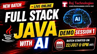 Become a Full Stack Java Developer with AI DEMO SESSION Raj Technologies