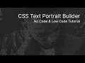 CSS Text Portrait Builder v1 2 1 Tutorial Tagalog