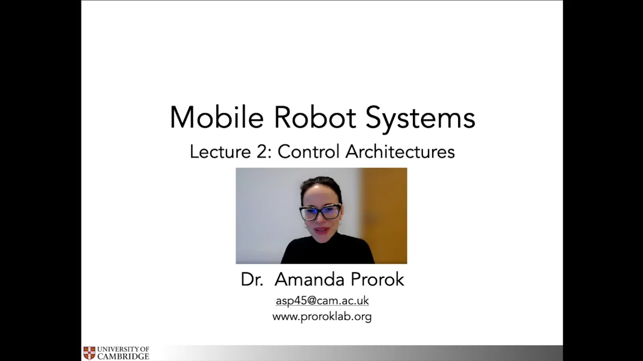 Lecture 2: Control Architectures