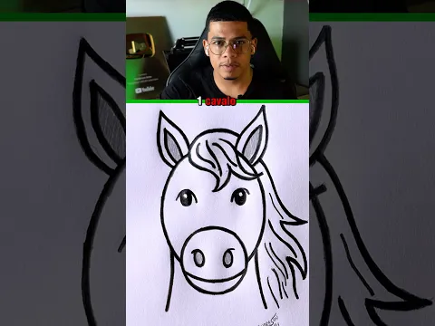 Como desenhar um Cavalo #shorts