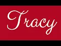 Download Lagu Learn how to Sign the Name Tracy Stylishly in Cursive Writing
