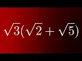 Multiply the Radicals sqrt 3 sqrt 2 sqrt 5