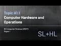 IB Computer Science 2027 - Topic A1 1