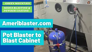 How to hook your pot blaster to your blast cabinet using the Ameriblaster Tap Kit