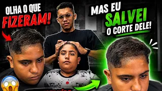 Menor quase ficava calvo