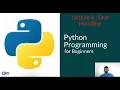Part 8 Python Programming for beginners Error Handling arabic