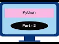 Class-8 Computer Python Part-2