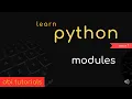 07 Learn Python - Modules in python