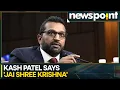 Jai Shree Krishna Kash Patel Greets Parents During US Senate confirmation hearing WION Newspoint