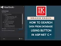 SEARCH DATA FROM SQL DATABASE USING BUTTON IN ASP NET C IK SOFTBD
