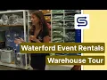 Inside a Boutique Rentals and Speciality Linen Warehouse Waterford Event Rentals Warehouse Tour