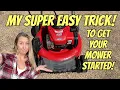TRY THIS TRICK to get your lawnmower started after sitting Briggs Troybilt spring start up guide