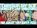 14K GOLD TIFFANY 925 SILVER Thredup DIY 5lb Jewelry Jar Unboxing