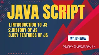 Java Script - Introduction to JS History of JS features Lecture 1 Complete Placement Course