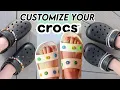 How to customize your Crocs REMOVABLE chains easy DIY Jibbitz