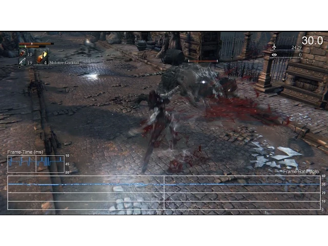 Bloodborne PS4 Gameplay Frame-Rate Test