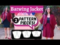 2 pattern pieces A DREAM TOPPER Binding edges Batwing jacket Pattern Emporium 50 off