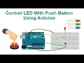 Control LED With Push Button Using Arduino Code Circuit Proteus Simulation