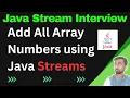 Calculate Sum of All Array Elements using Java Streams