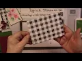 Stampin Up buffalo check and blooms card tutorial