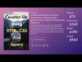 Counter-Up Animation Using HTML CSS jQuery THE WEBFIX
