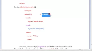 HOW TO USE SWITCH CASE IN JAVASCRIPT DEMO