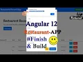 Angular 12 Restaurant Application Project from scratch Restaurant app in angular Angular Projects