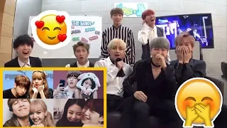 Download Bts reaction to ● Lizkook 🐰, Jirosé🌹, Jinsoo💗 ( Fan Made) MP3