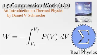 1 5 Compression Work 1 of 2 Thermal Physics Schroeder