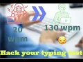 How to CHEAT typing test scores