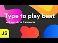 How to make beat player using Javascript Javascript mini project