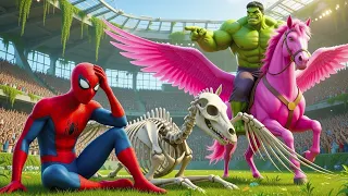 🦄🕷️SPIDERMAN Wins The Magic Legendary Pegasus Racing Championship | Epic Racing Challenge???