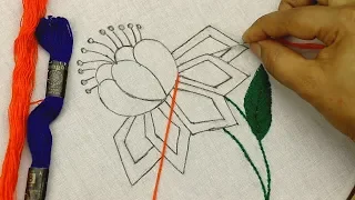 unique hand embroidery designs of a flower pattern with easy stitches for beginners smbordado
