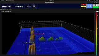 Real time Spectrum 3d v 2 Python - pyqtgraph