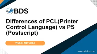 Differences of PCL Printer Control Language vs PS Postscript Overview