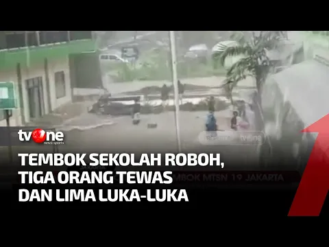 Banjir Robohkan Tembok MTsN 19 Jakarta