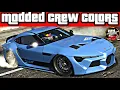 75 GREATEST Modded Crew Colors in GTA with Social Club Tutorial Glitter Effect
