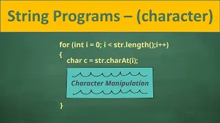 Solve any String Program character manipulation